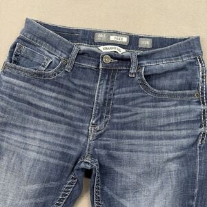 BKE Buckle Jake Straight Leg Jeans Mens 33x31 Blue Medium Wash Denim Distressed